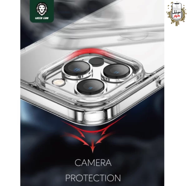 قاب شفاف ضد ضربه گرین Green Anti-Shock Case Iphone 13/13Pro/13ProMax