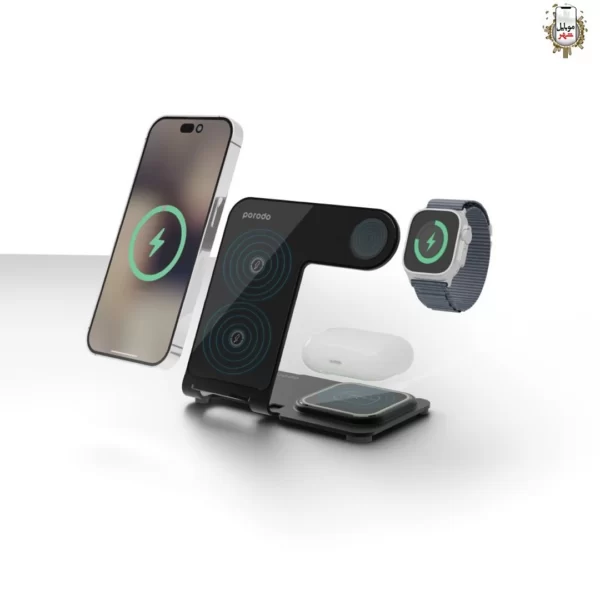 خرید Porodo 3IN1 Wireless Charging DOCK