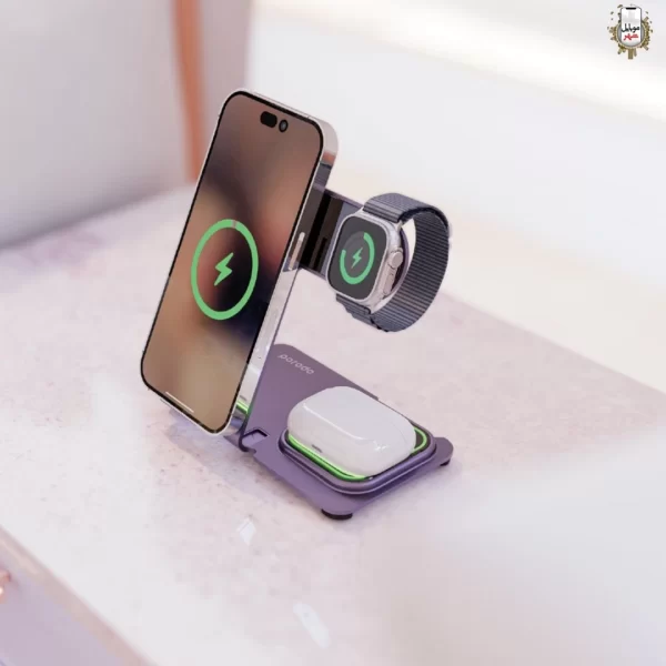 شارژر وایرلس Porodo 3IN1 Wireless Charging DOCK