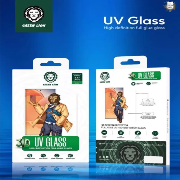 Green UV Glass Galaxy گلس S22 Ultra