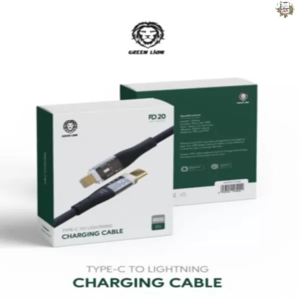 Green Type-C To Lightning Cable 1m