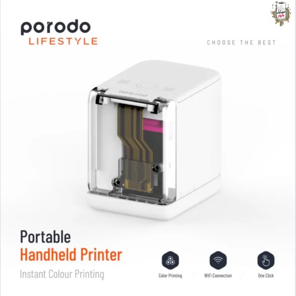چاپگر دستی قابل حمل پرودو Porodo Portable Handheld Printer PD-LSMIPRT-WH