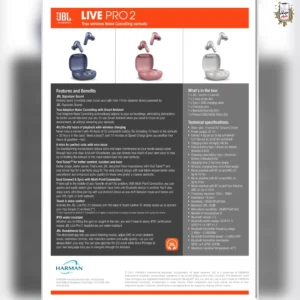 هندزفری بلوتوث جی بی ال JBL LIVE PRO2