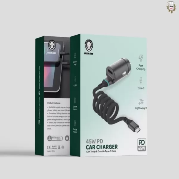 Green 45W PD Car Charger