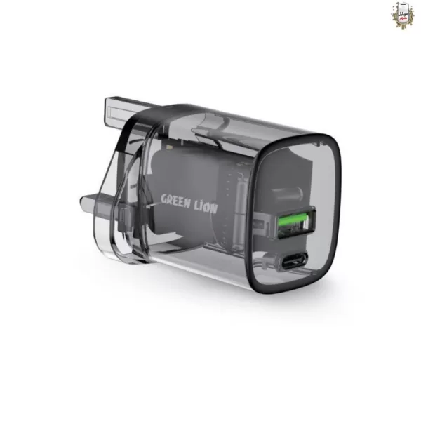 خرید Green teransparent wall charger 33w