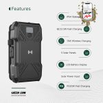 پاوربانک خورشیدی 5 پنلی 20000 میلی‌ آمپر گرین لاین Green Solar 5-Panel 20000mAh Power Bank PD20W