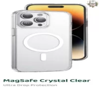 قاب مگ سیف کریستال شفاف گرین Green Magsafe Crystal Clear 15Pro/15Promax