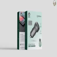 شارژر فندکی 100 وات با کابل تایپ سی به تایپ سی گرین Green 100w PD+QC car charger