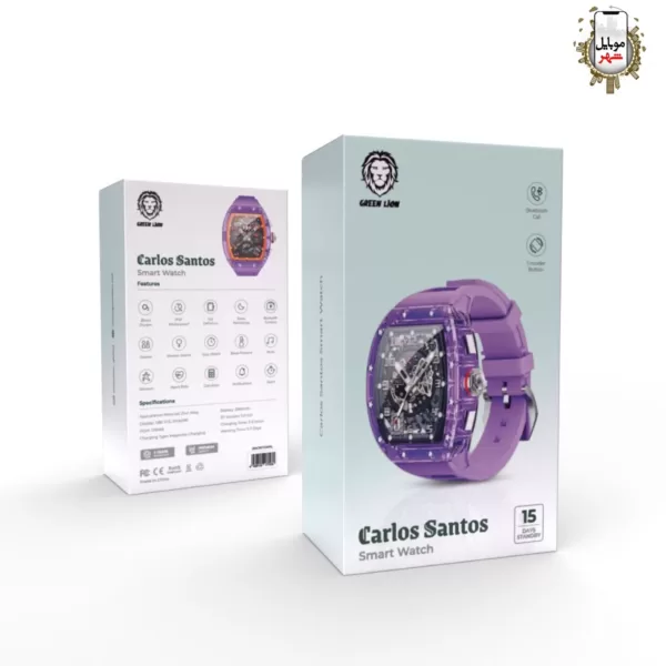 ساعت هوشمند کارلوس سانتوس گرین Green Carlos Santos With Bluetooth Call