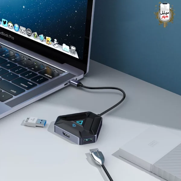 هاب 6در1 اچ دی ام آی پرودو Porodo 6iN1 HDMI USB-C Hub