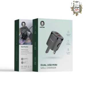 شارژر مینی دیواری دو پورت یو ای بی گرین Green Dual USB Mini Wall Charger GL-WC09