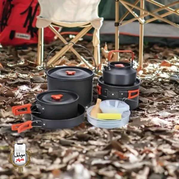 ست وسایل آشپزی کمپینگ گرین Green Camping Cookware Set GNCMPCKSETOBK