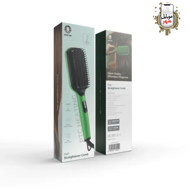 Green Hair Straightener comb