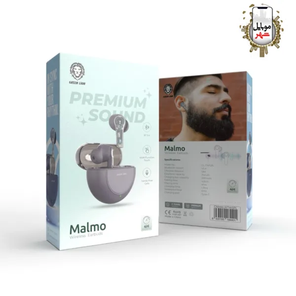 خرید هندزفری بلوتوث مالمو گرین Green Malmo Wireless Earbuds