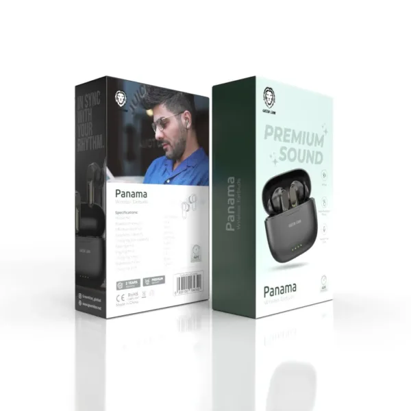 Green Panama Wireless Earbuds