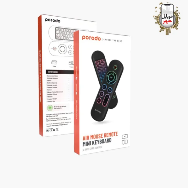 Porodo Air Mouse Remote Mini Keboard