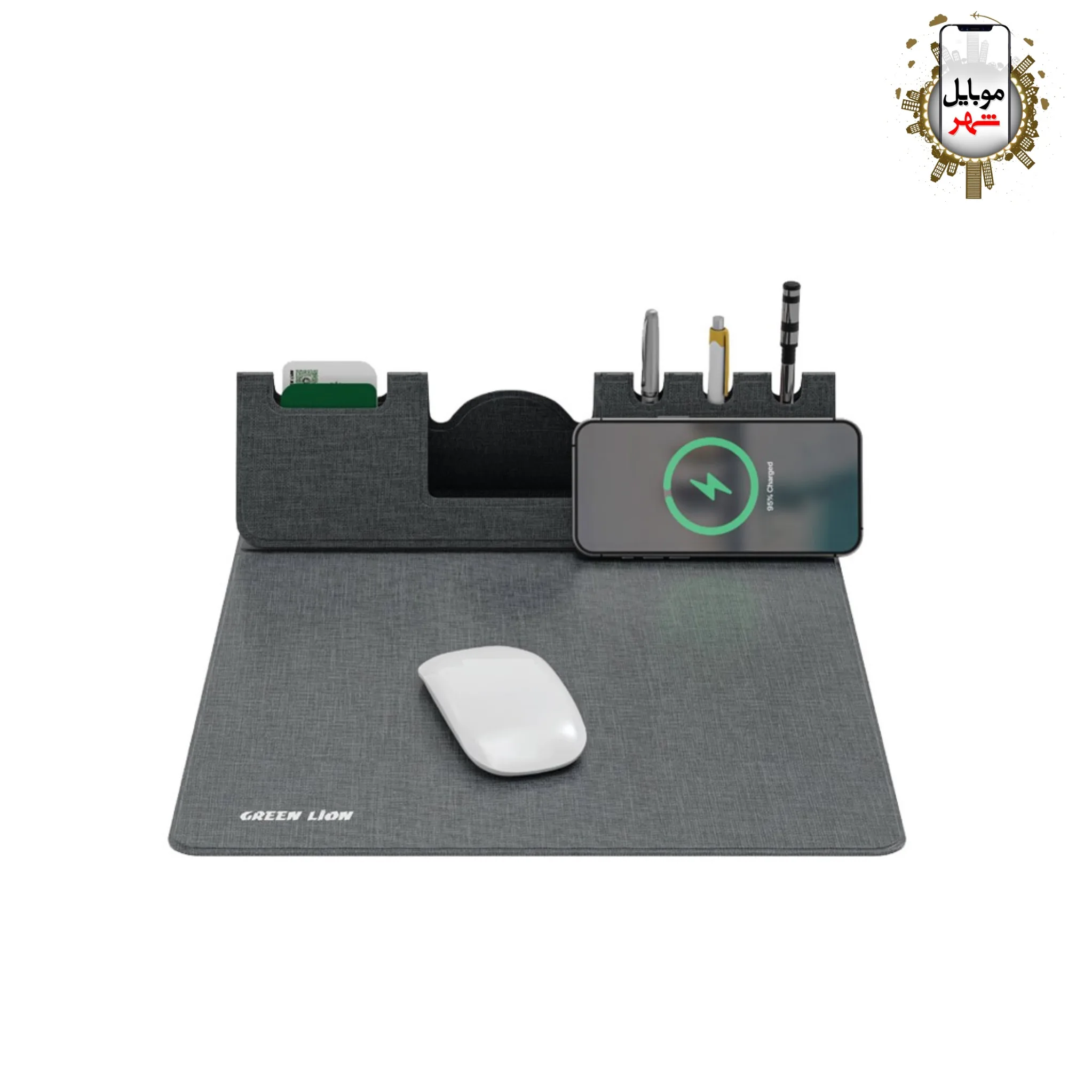 ماوس پد وایرلس گرین Green Mouse Pad Wireless Charger