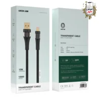 Green Transparent Cable USB-A TO Lightning