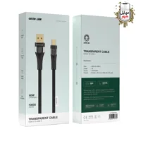 Green Transparent Cable USB-A TO Typ-C