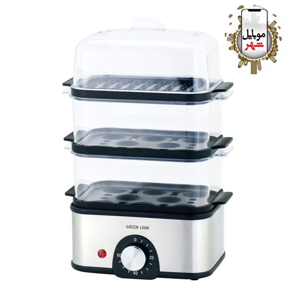 Green Lion 3-Tier Egg Cooker | Vegetable Steamer