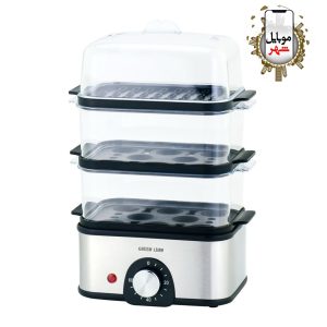 Green Lion 3-Tier Egg Cooker | Vegetable Steamer