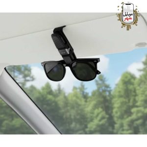 Green Visor Guard Car Sunglasses Holder