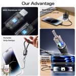قیمت کابل داده قابل حمل CA178 یسیدو Yesido CA178 Portable Strip Data Cable
