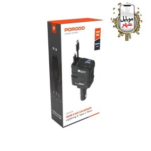 Porodo 66W Car Charger Lightning & Type-C