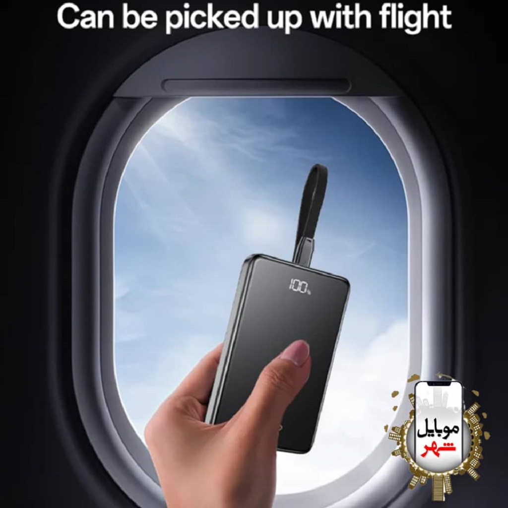 خرید عمده پاوربانک با نمایشگر دیجیتال 10000 میلی آمپر یسیدو YESIDO YP75 10000mAh Digitaler Display Powerbank