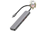 خرید هاب USB-C باریک 6 در 1 پاورولوژی با کیفیت 4K HDMI