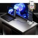 کابل HDMI بافته شده 8K با طول 3 متر پاورولوژزی مدل قیمت
