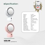 آینه آرایش فن دار گرین Green Makeup Mirror Fan