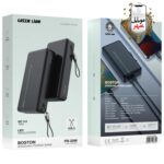 پاوربانک بوستون 20000 میلی آمپر گرین Green Boston 20000mAh PowerBank PD 20W