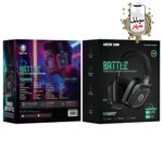 هدفون‌های گیمینگ بی‌سیم بتل گرین Green Battle Wireless Gaming Headphones